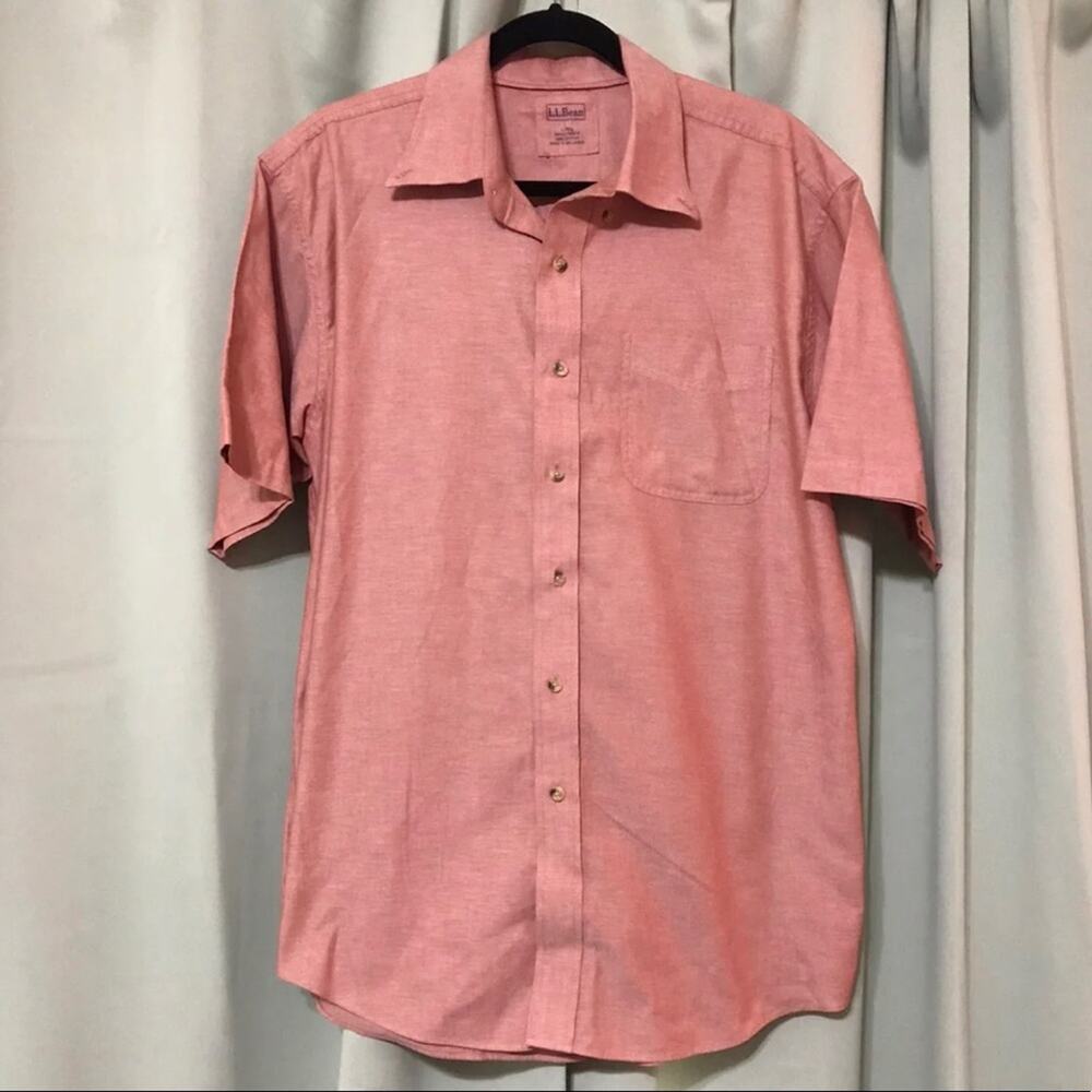 L.L. Bean Men’s Button Up Collard Shirt size L
